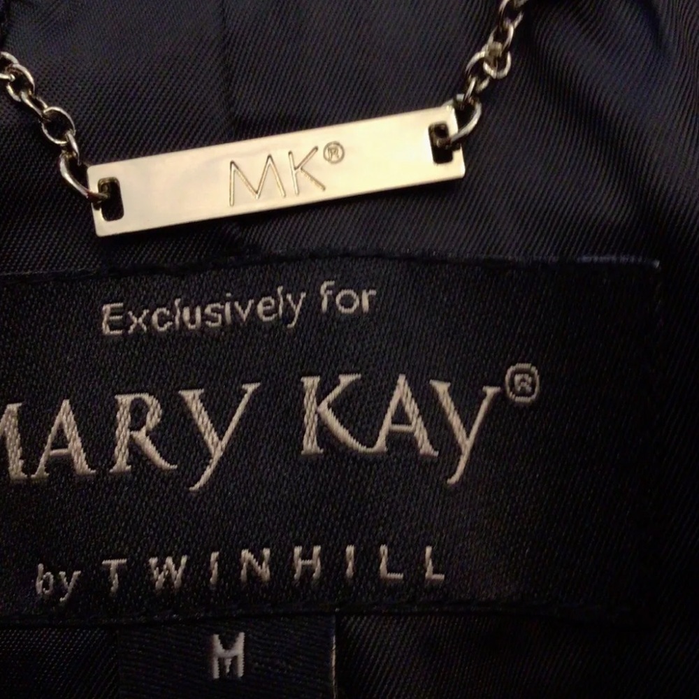 Vintage Mary Kay by Twinhill Red Womens Blazer Jacket Size Medium - Picture 5 of 9